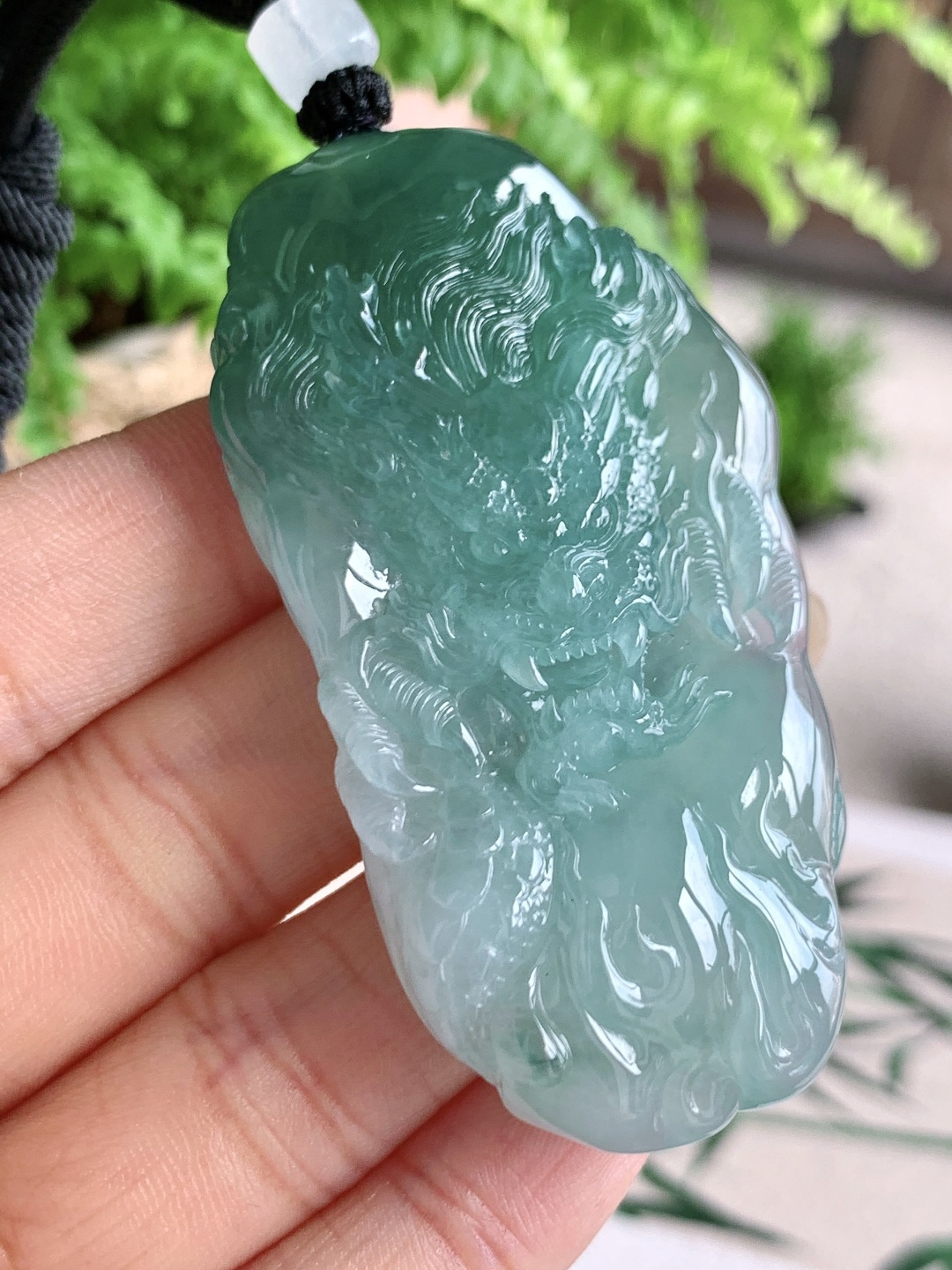 冰晴水龙牌大龙牌吊坠,缅料,性比高,超厚,尺寸67.2-34-11.8,重量52.3克