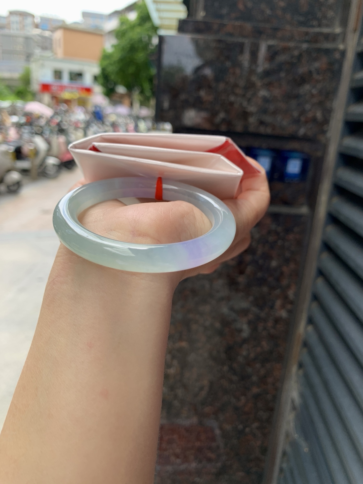冰春彩圆条,0903-N1451,打灯纹裂，不扣