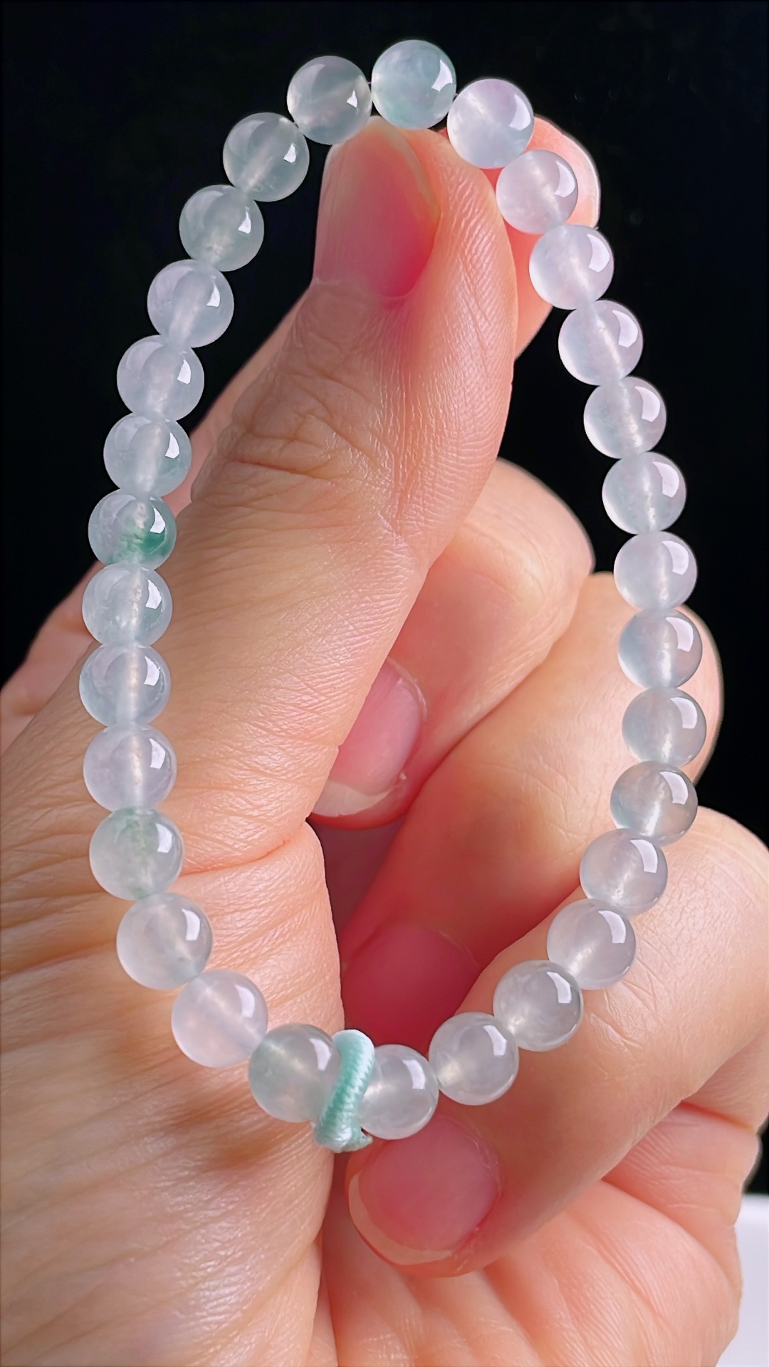 ️高冰手串，老种起光，细底通透，尺寸：6.4mm0903