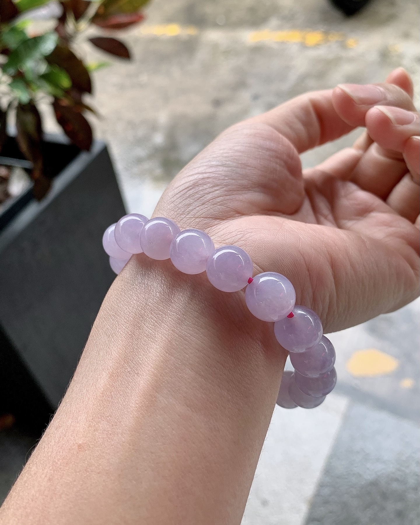 冰紫珠串，尺寸：珠径10.5/11，共18颗，玉润千年，韵藏东方