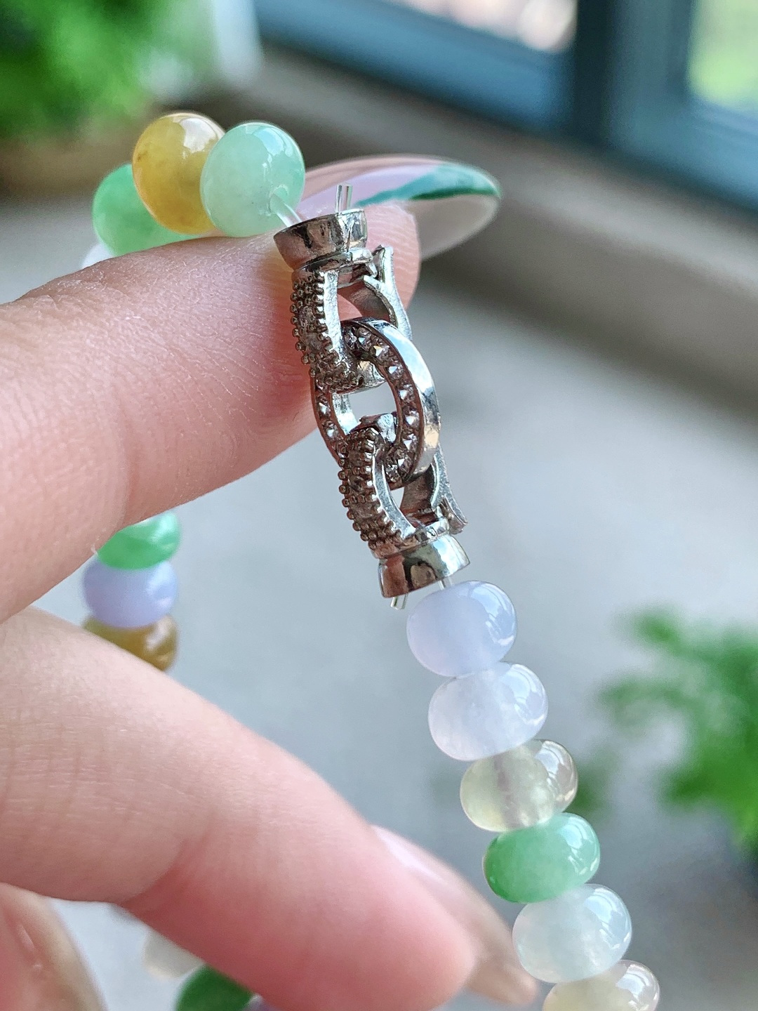 珠子冰多宝手串算盘珠手串,性比高,尺寸6.4-4mm,重量12.2克