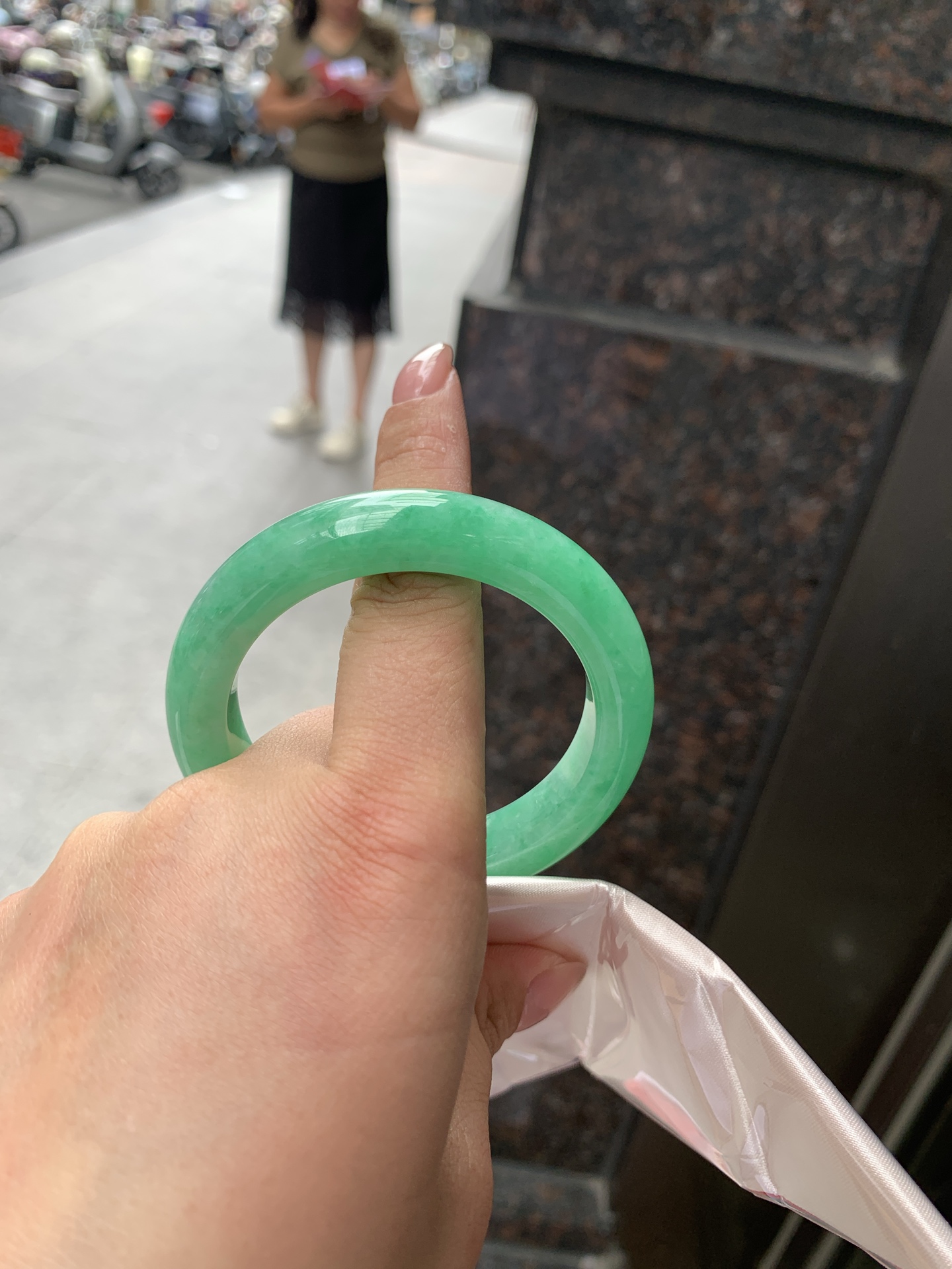 满绿正圈,0904-N1462,打灯细纹