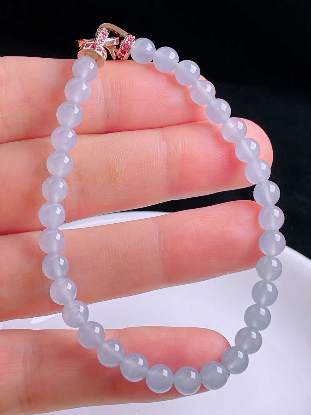️高冰手串，老种起光，细底通透，尺寸：5.7mm0904