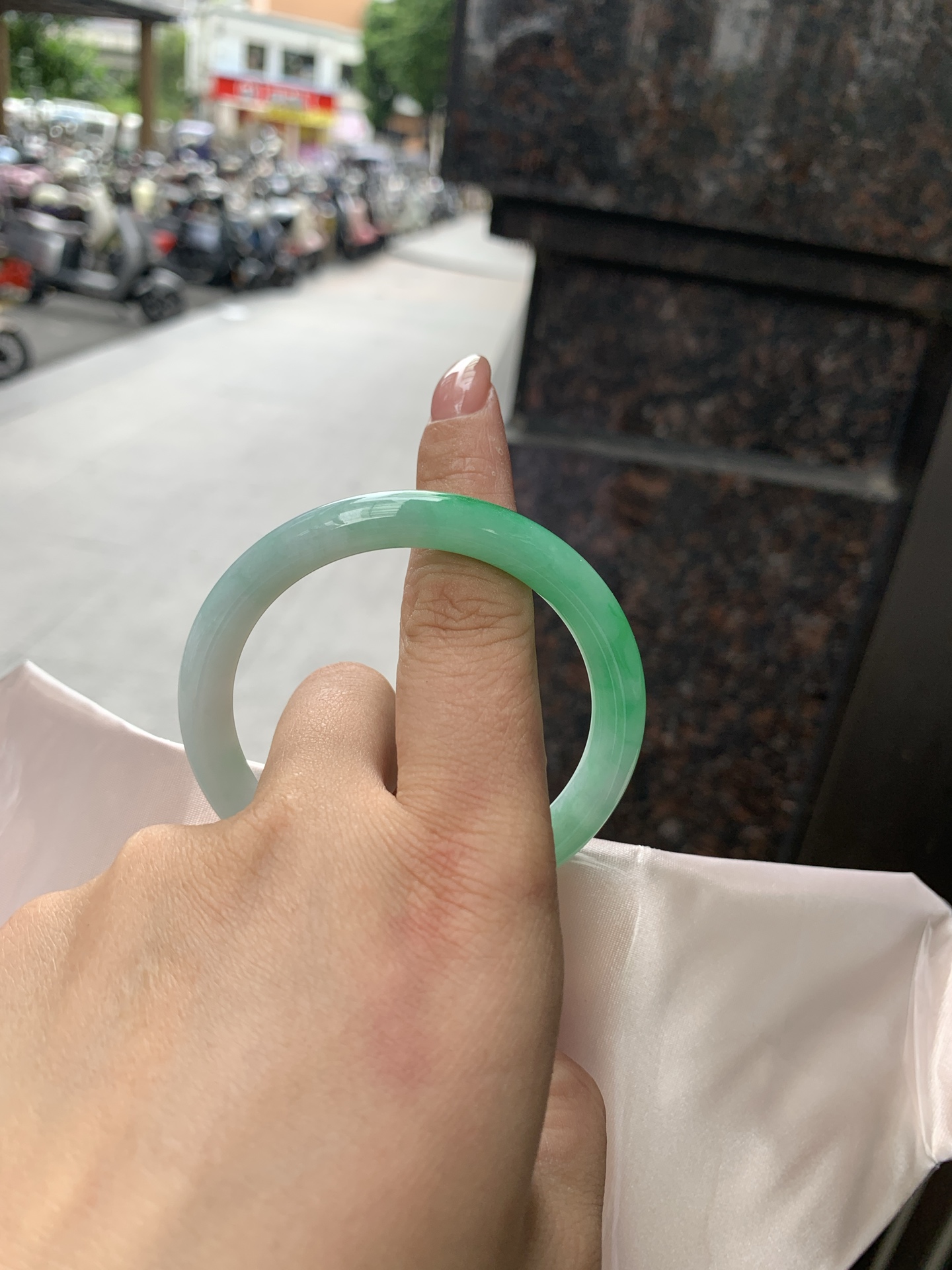 阳绿圆条,0904-N1465,打灯细纹
