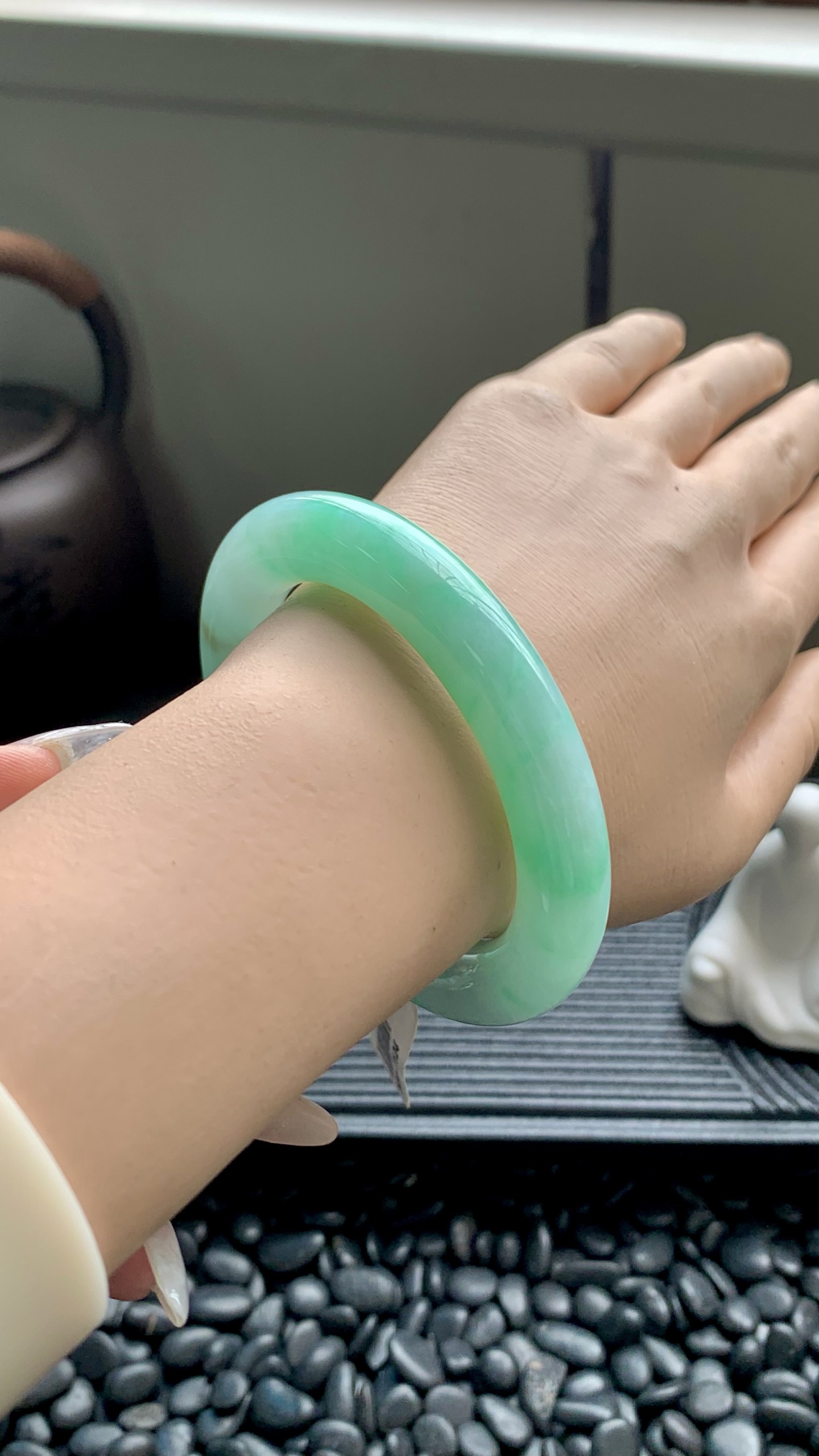 果绿圆条成品 HYY-7124 尺寸：55.5-11-12