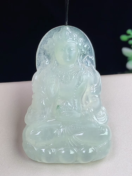 冰种观音，无裂，尺寸49.7-31.6-5.1mm，j04jwa6