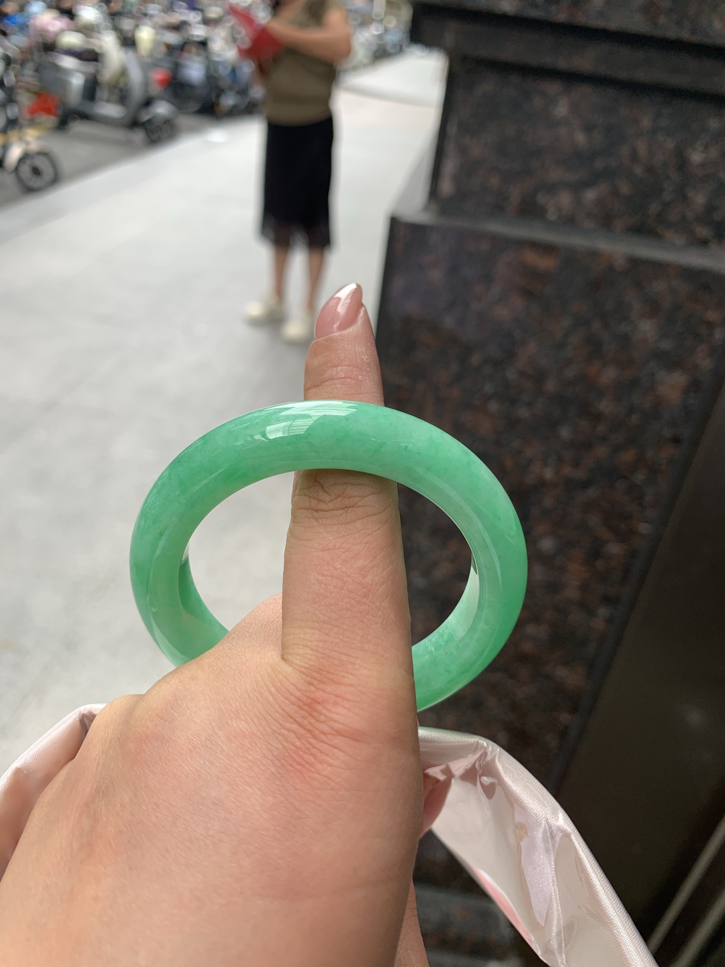 满绿正圈,0904-N1462,打灯细纹