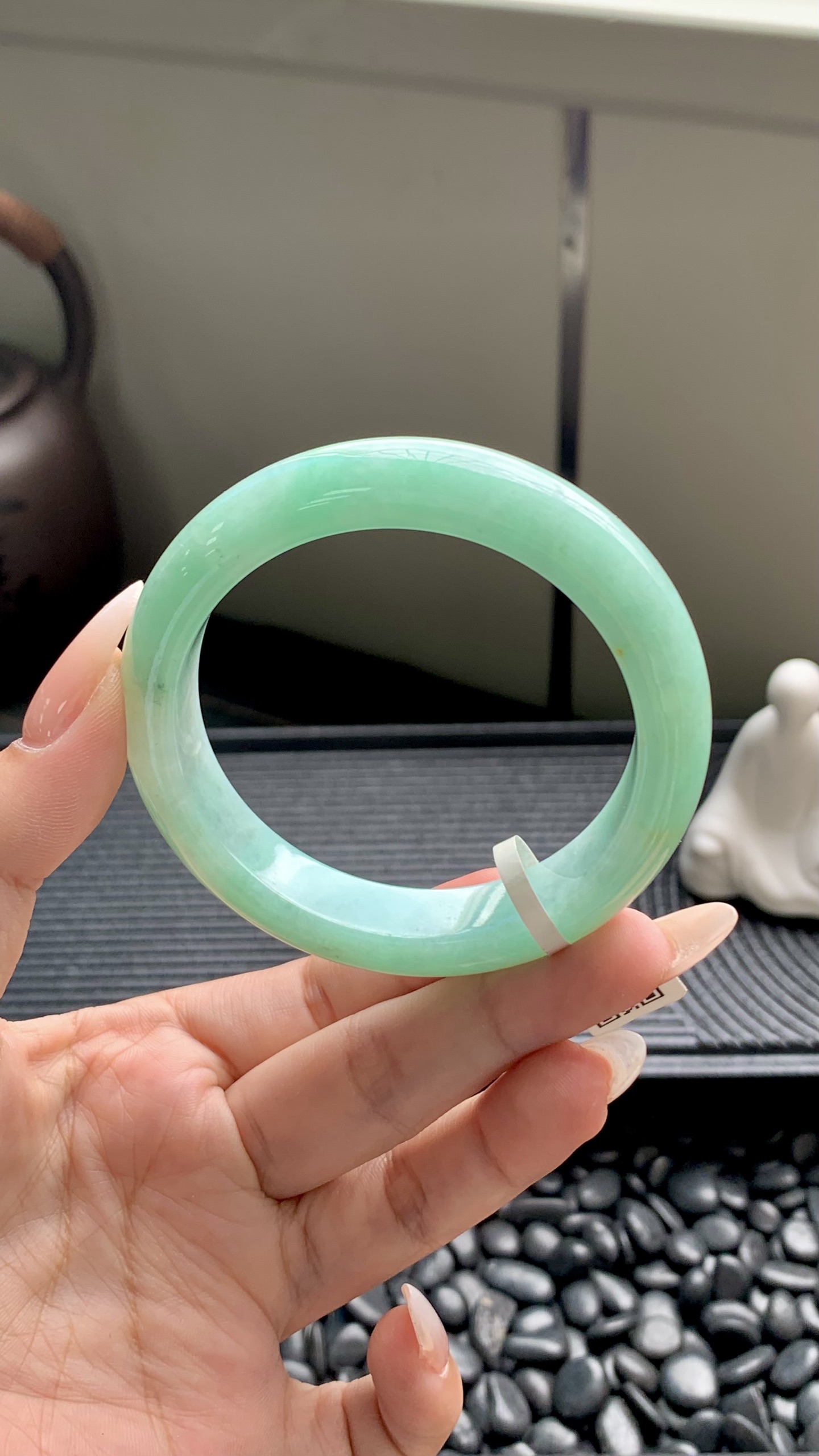 果绿洒金正圈成品,HYY-8422,尺寸：54-13-8.5