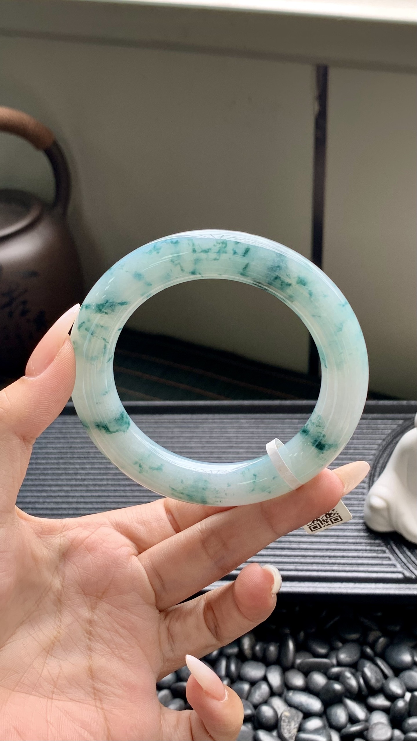 飘蓝花圆条成品 HYY-7672 尺寸：57-12-12