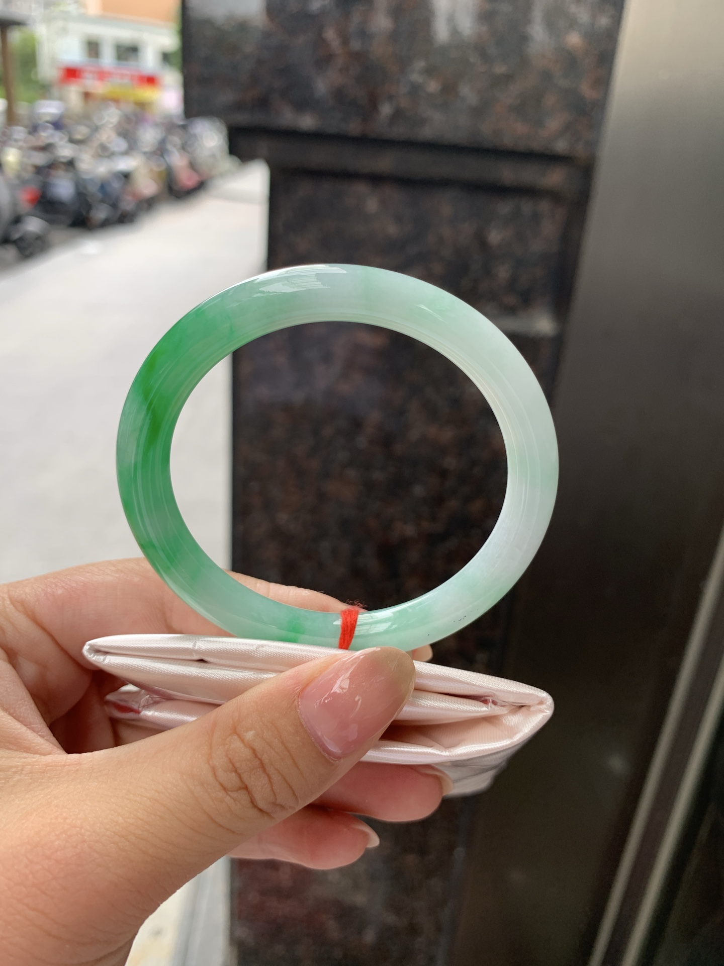 阳绿圆条,0904-N1465,打灯细纹