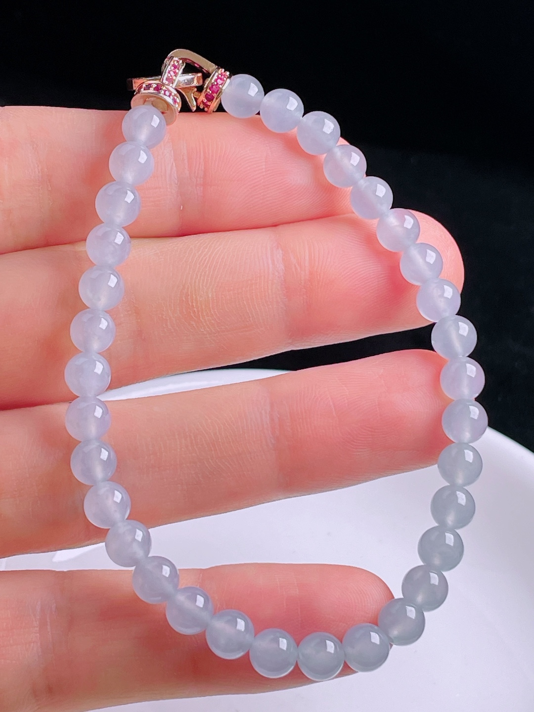 ️高冰手串，老种起光，细底通透，尺寸：5.7mm0904