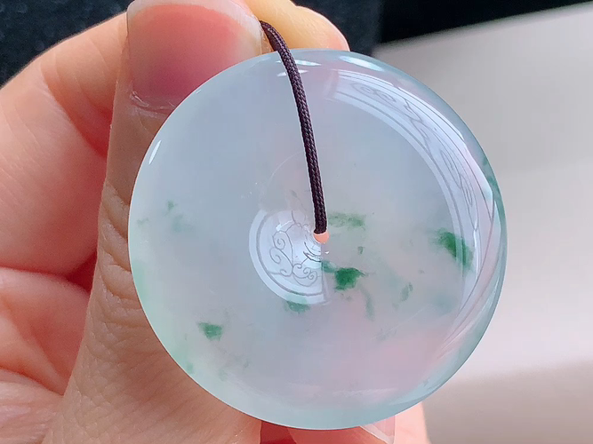 ️ 平安扣，尺寸35.2-6.1mm，包A附证书