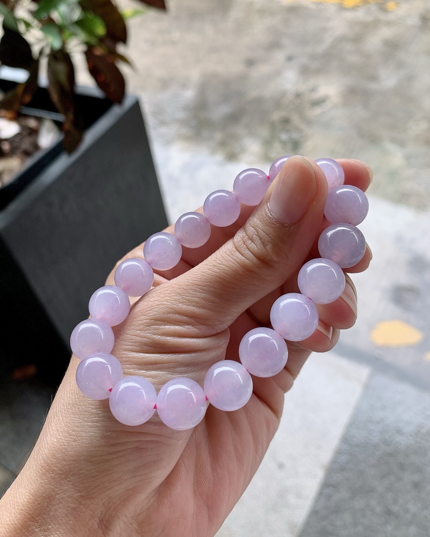 冰紫珠串，尺寸：珠径10.5/11，共18颗，玉润千年，韵藏东方
