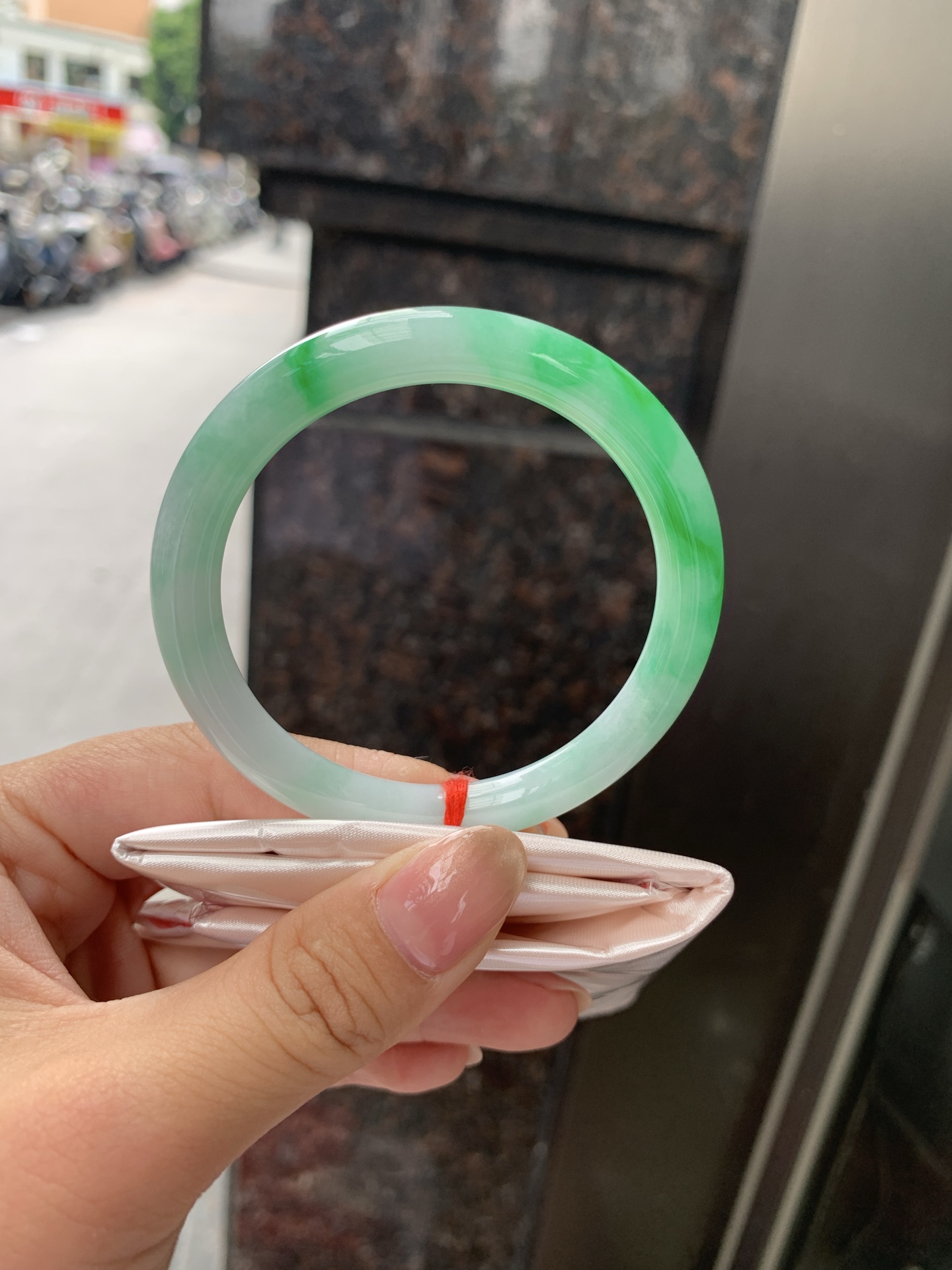 阳绿圆条,0904-N1465,打灯细纹