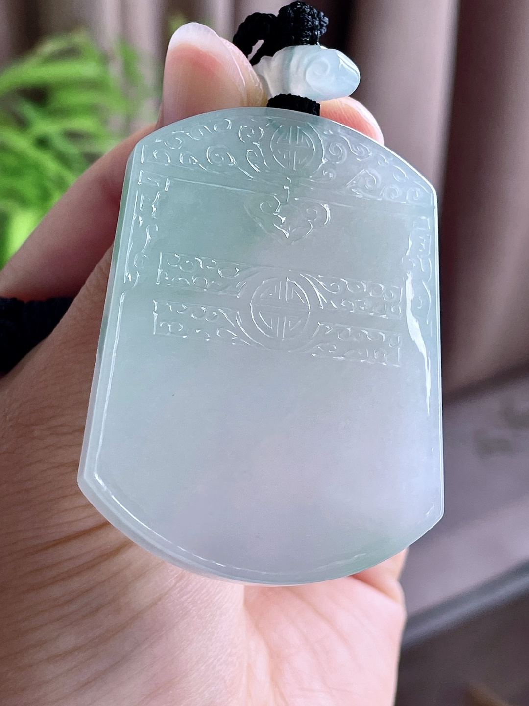 冰飘花仿古牌大无事牌吊坠，无裂，性比高，厚装