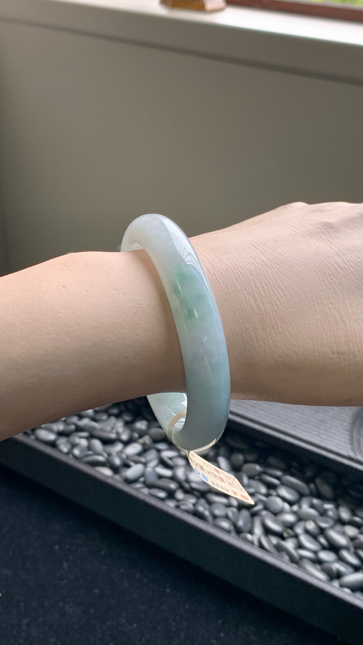 晴蓝飘花正圈成品 HY-8694 尺寸：55.5-12-8