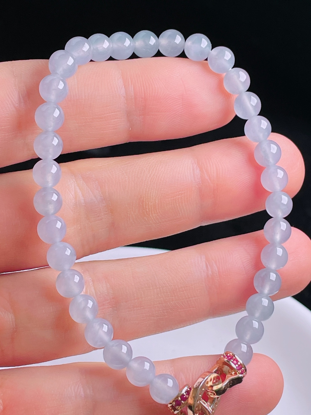️高冰手串，老种起光，细底通透，尺寸：5.7mm0904