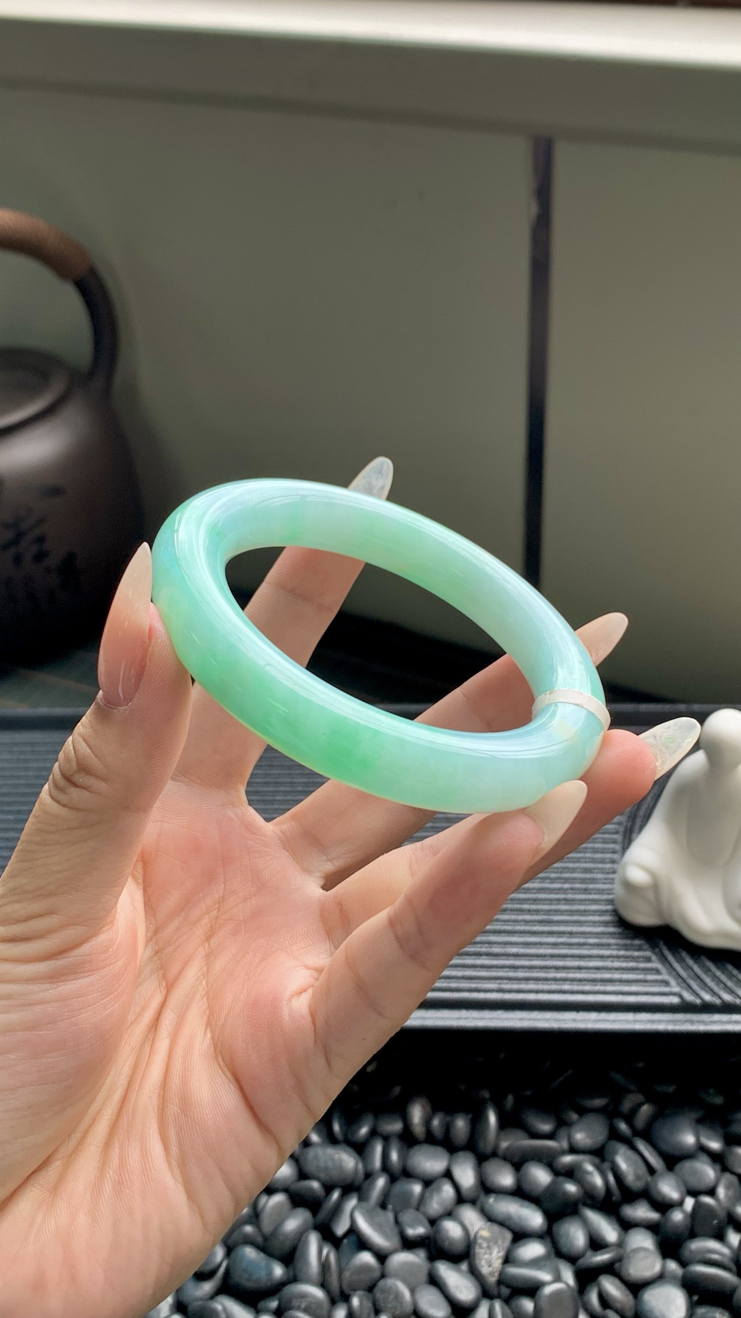 果绿圆条成品 HYY-7124 尺寸：55.5-11-12