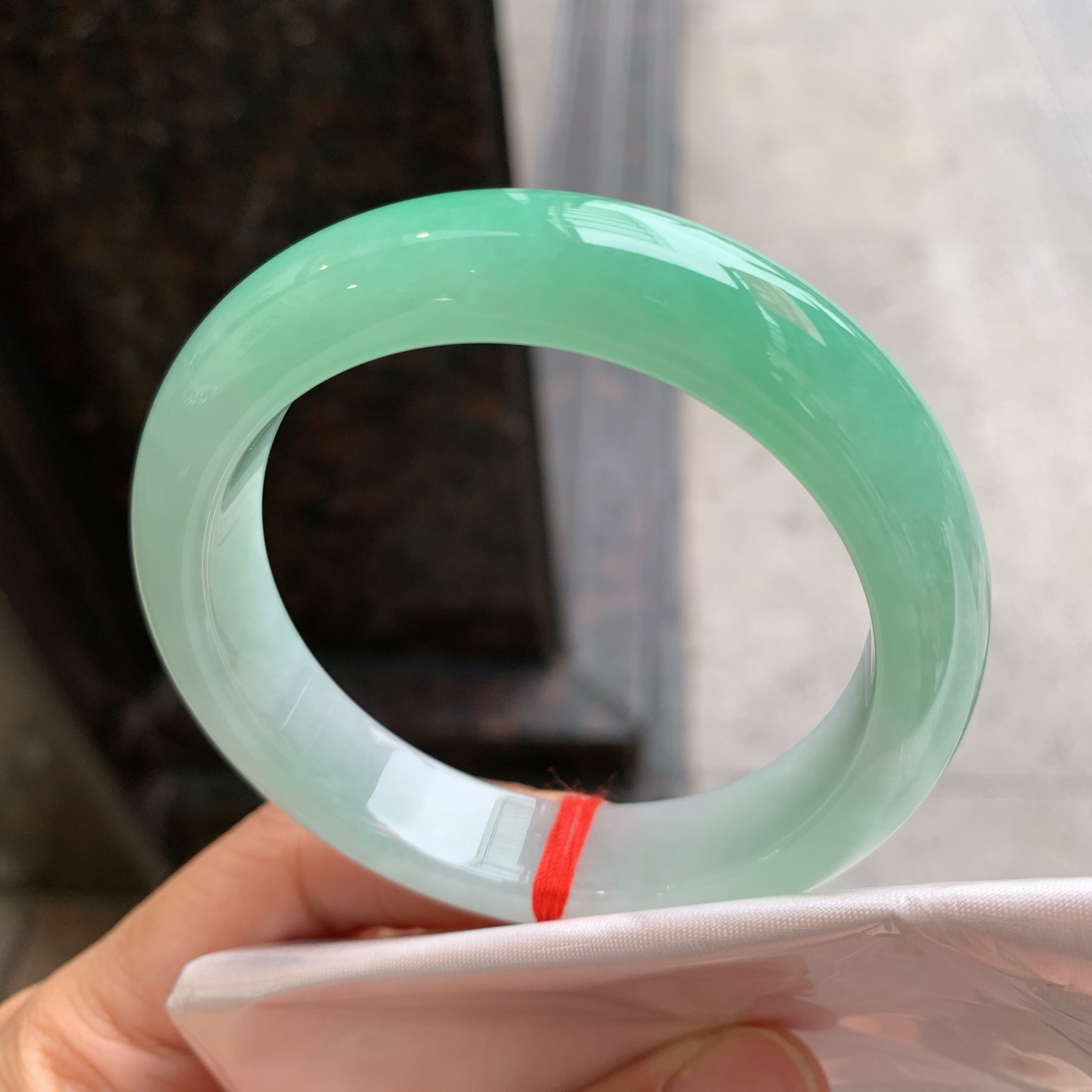 正圈飘绿 无裂 细腻