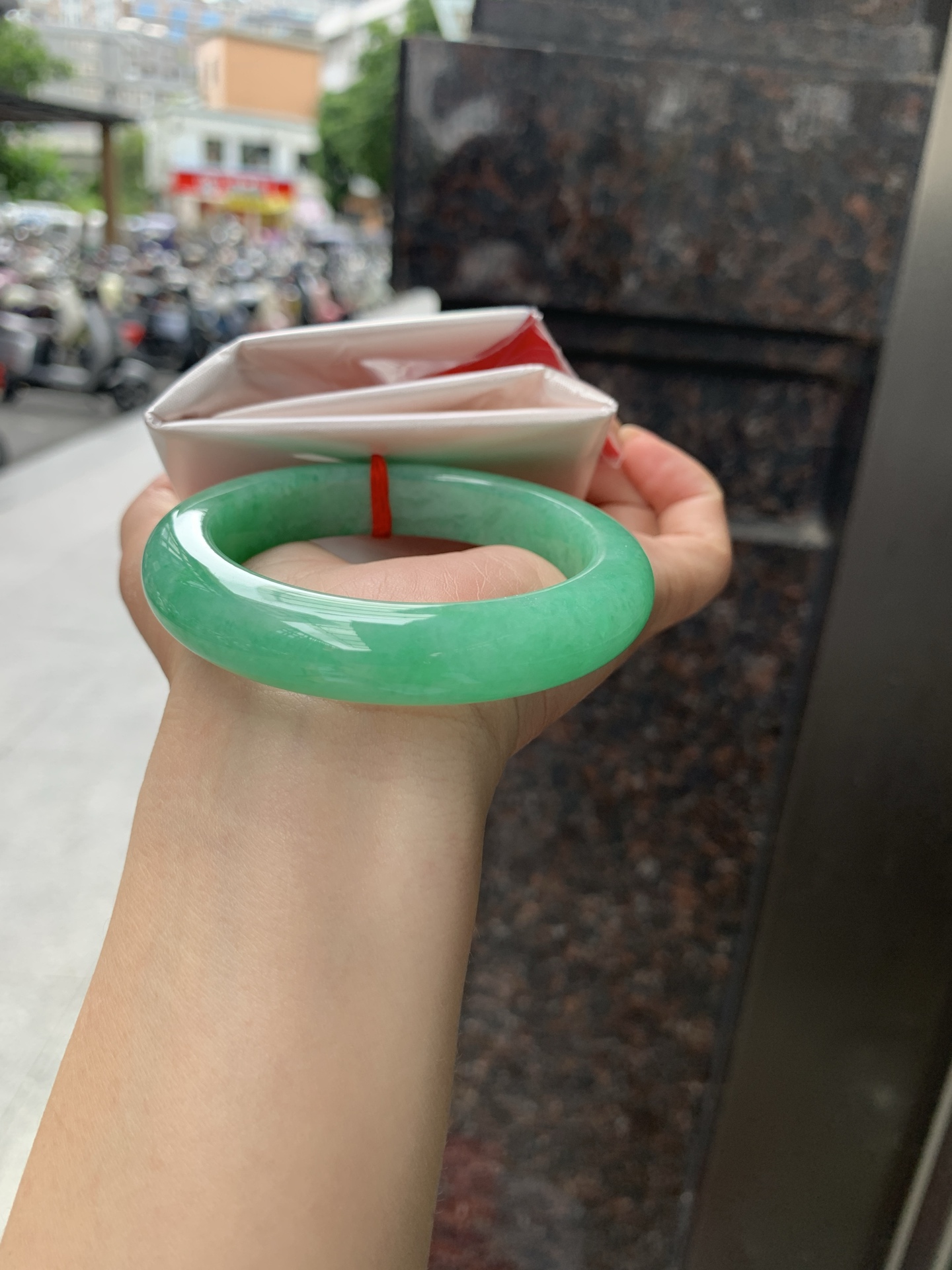 满绿正圈,0904-N1462,打灯细纹