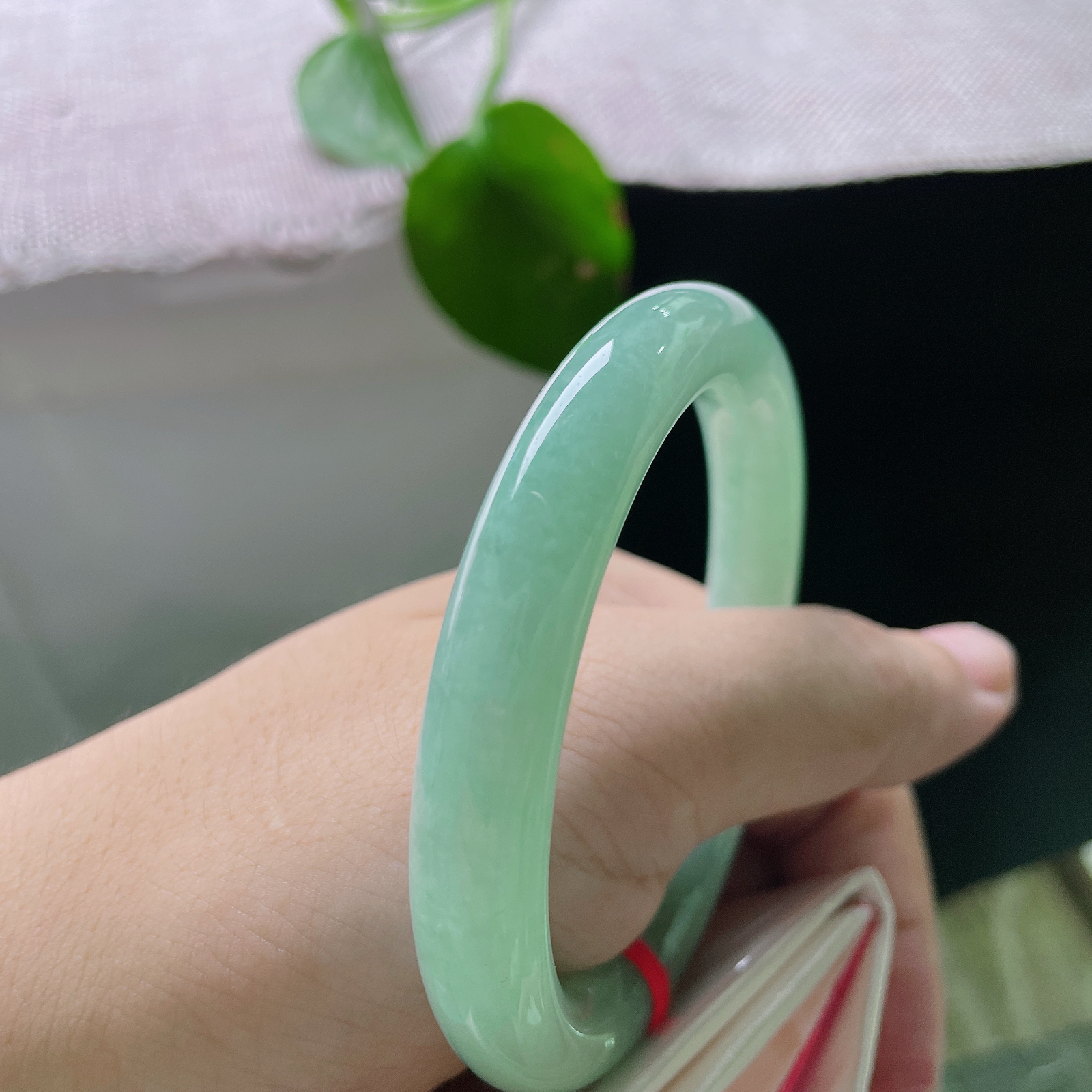55.8/10.2，果绿圆条，棉线，柔光缓缓流淌，像盛下一汪平静湖水，极简款式，耐看百搭，演绎低调内敛的东方温柔。ss57111a
