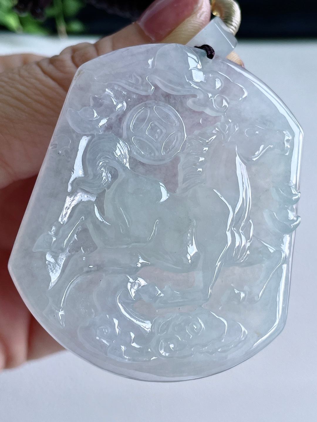 冰晴水生肖马牌吊坠,性比高