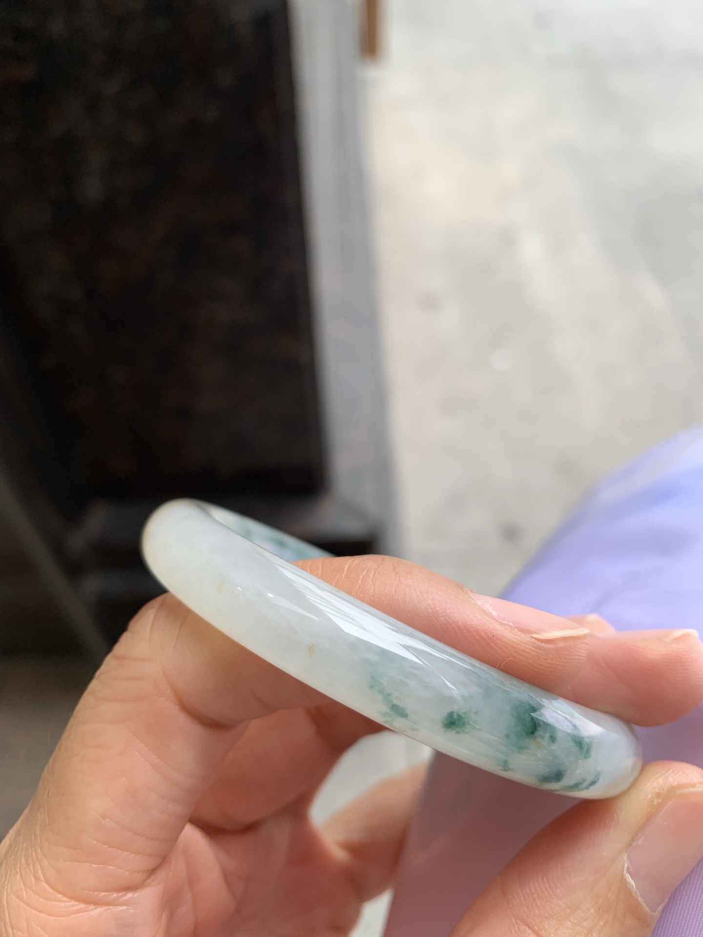 圆条飘花带黄翡，微细纹，特色料子