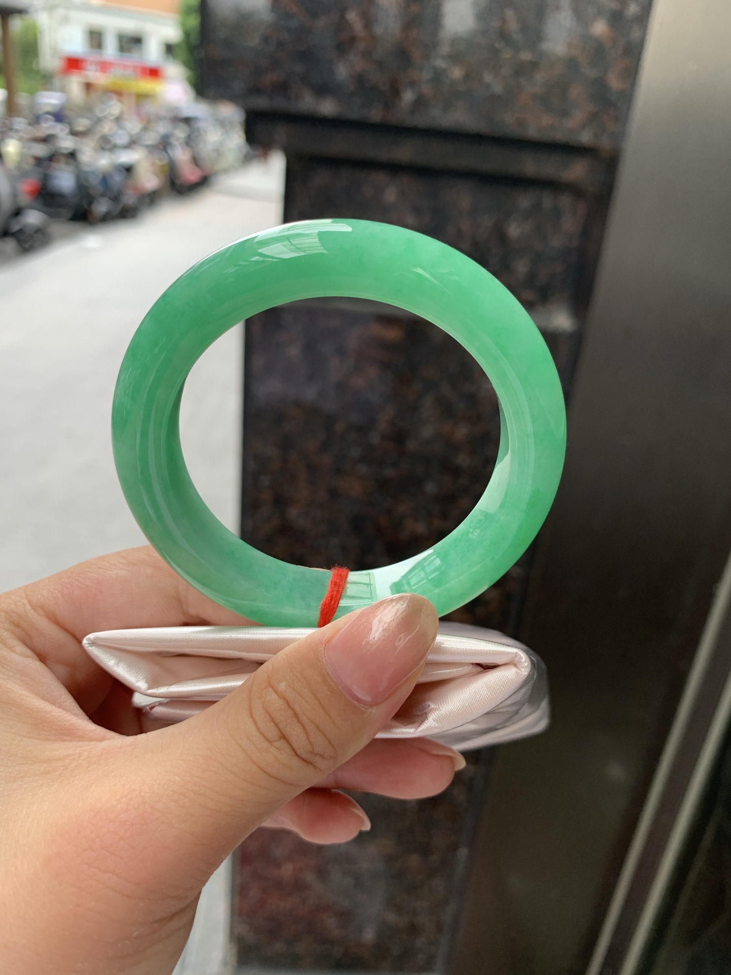 满绿正圈,0904-N1462,打灯细纹
