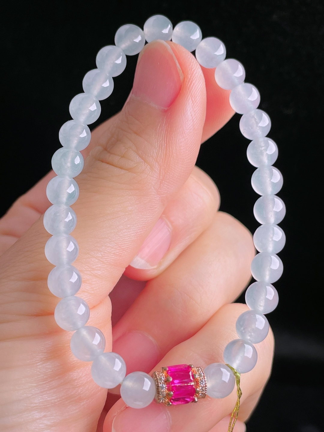 ️手串，老种起光，细底通透，尺寸：6.3mm0904