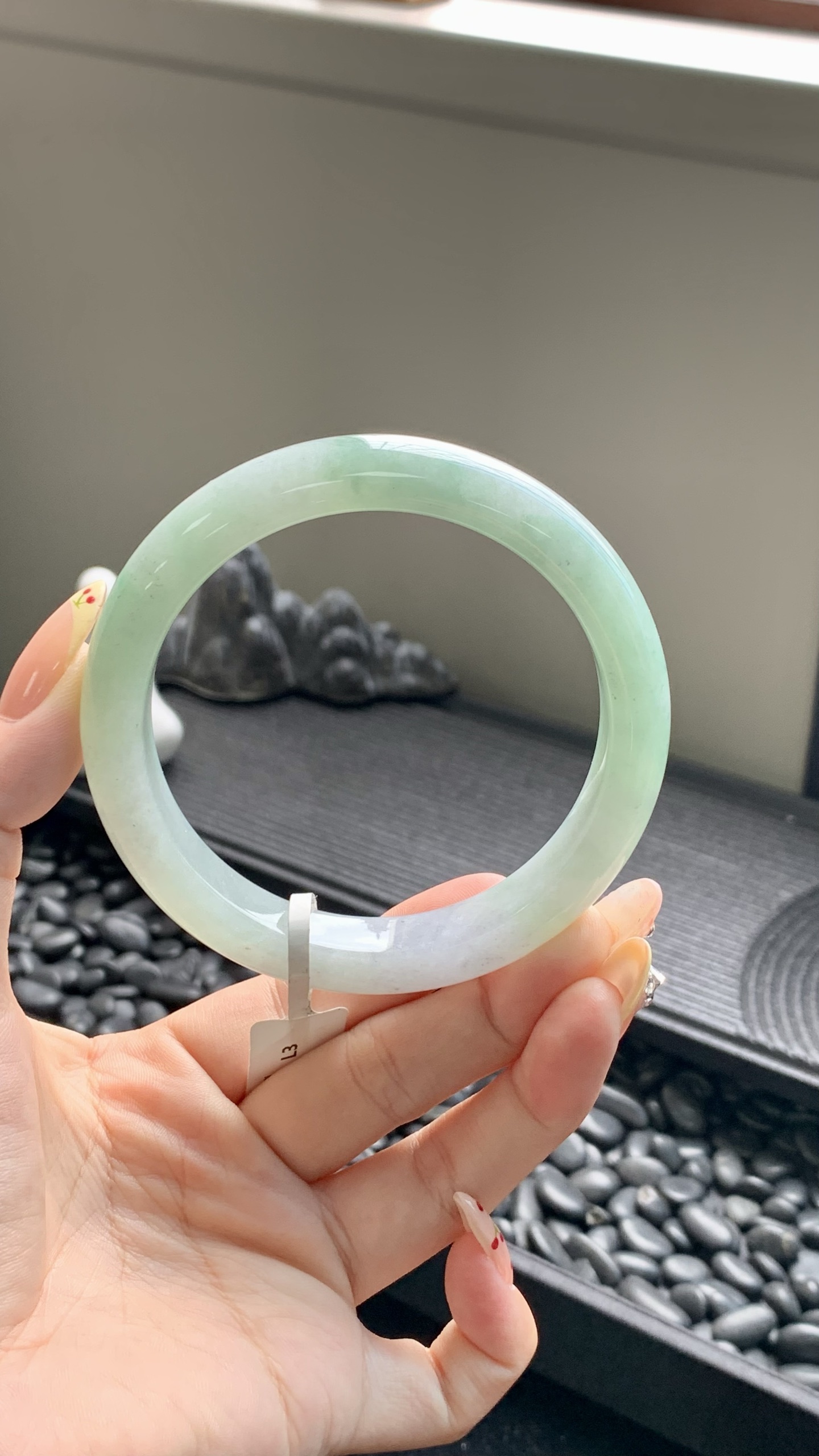 晴绿飘花正圈成品 HYY-4361 尺寸：63-12.5-9