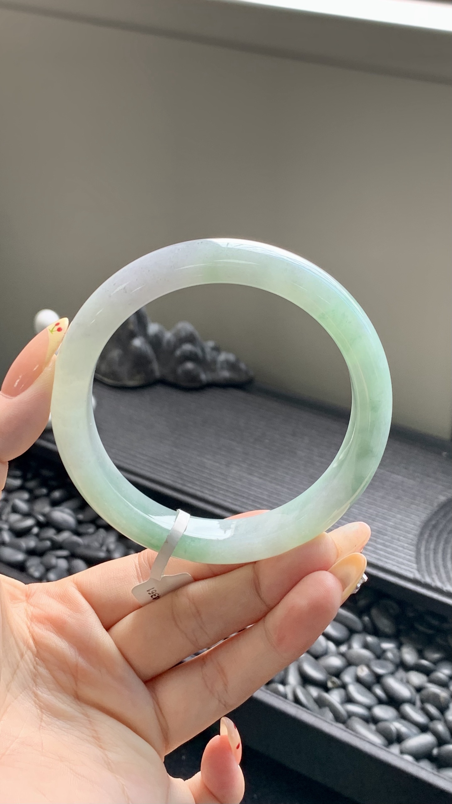 晴绿飘花正圈成品 HYY-4361 尺寸：63-12.5-9