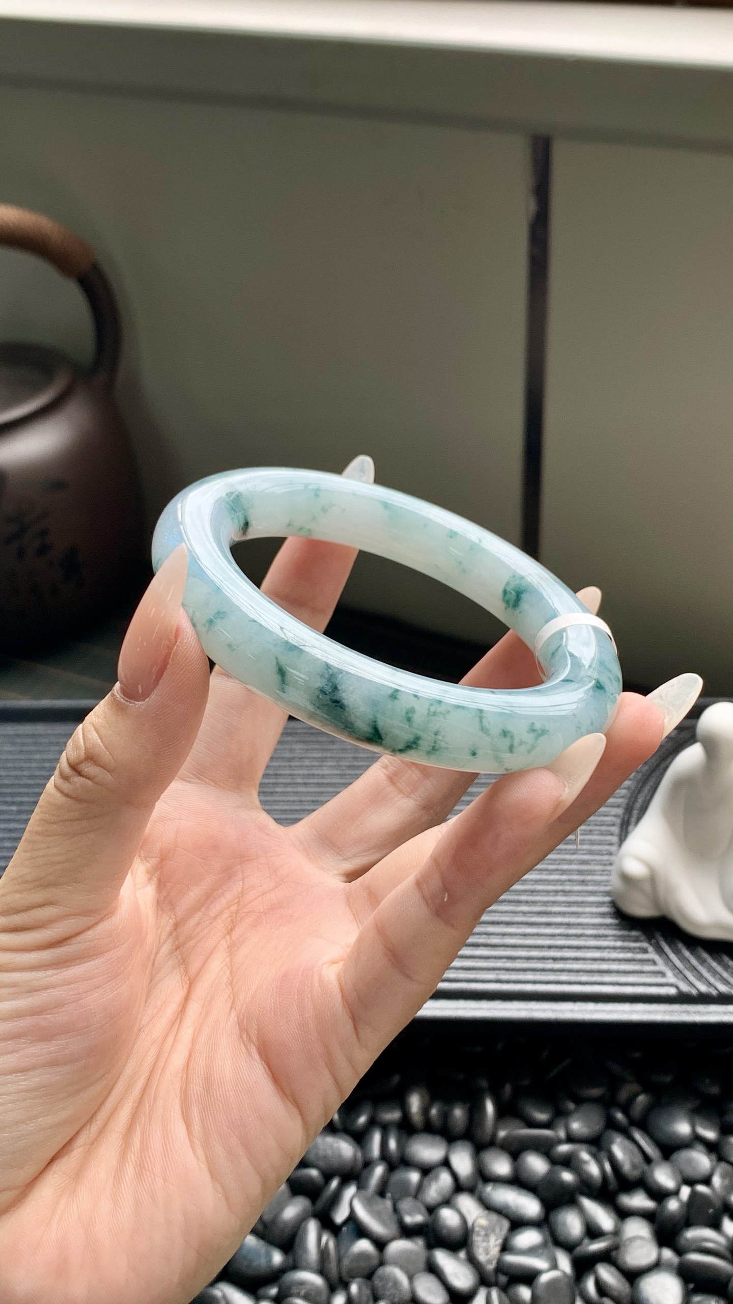 飘蓝花圆条成品 HYY-7672 尺寸：57-12-12