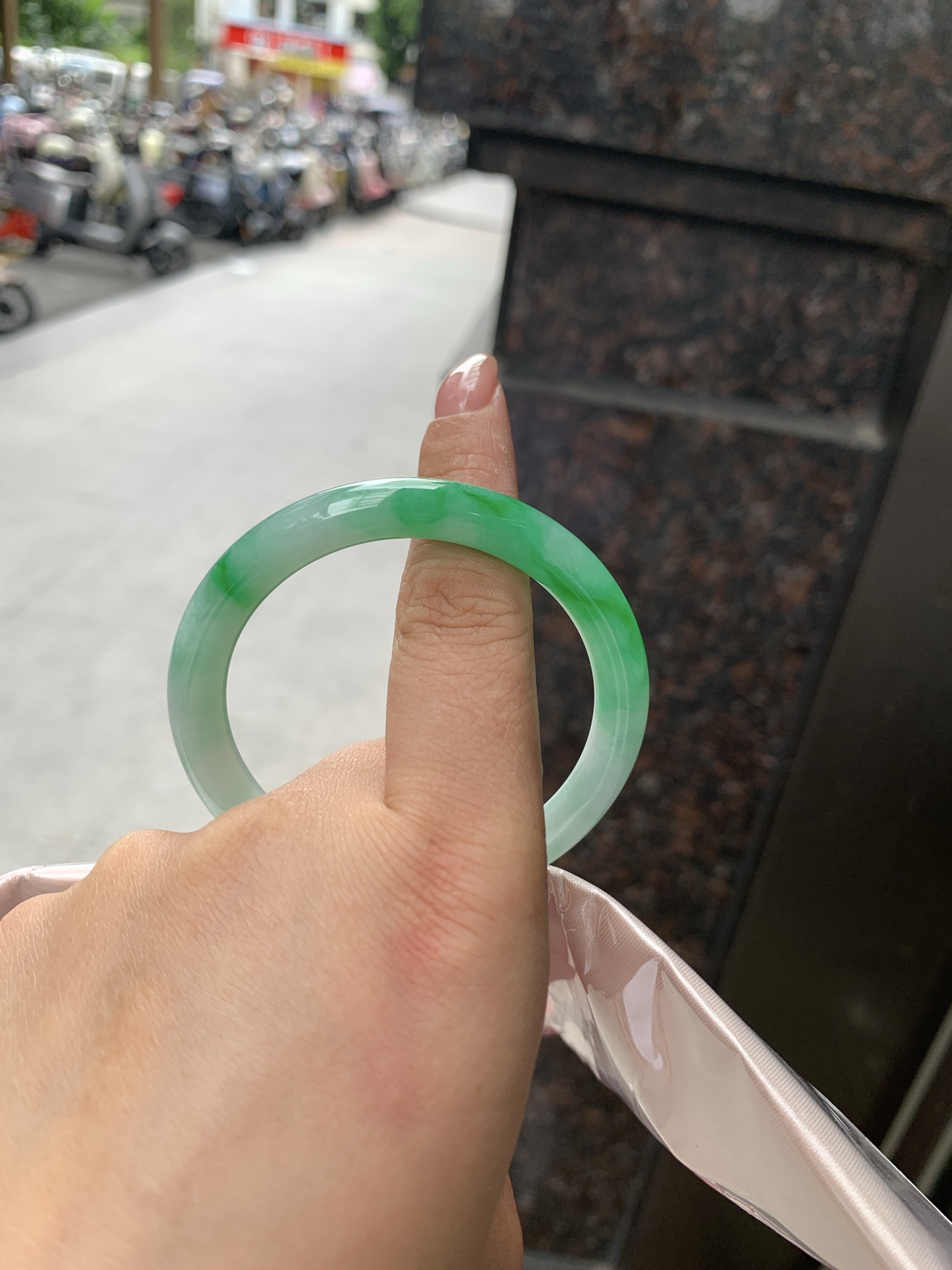 阳绿圆条,0904-N1465,打灯细纹