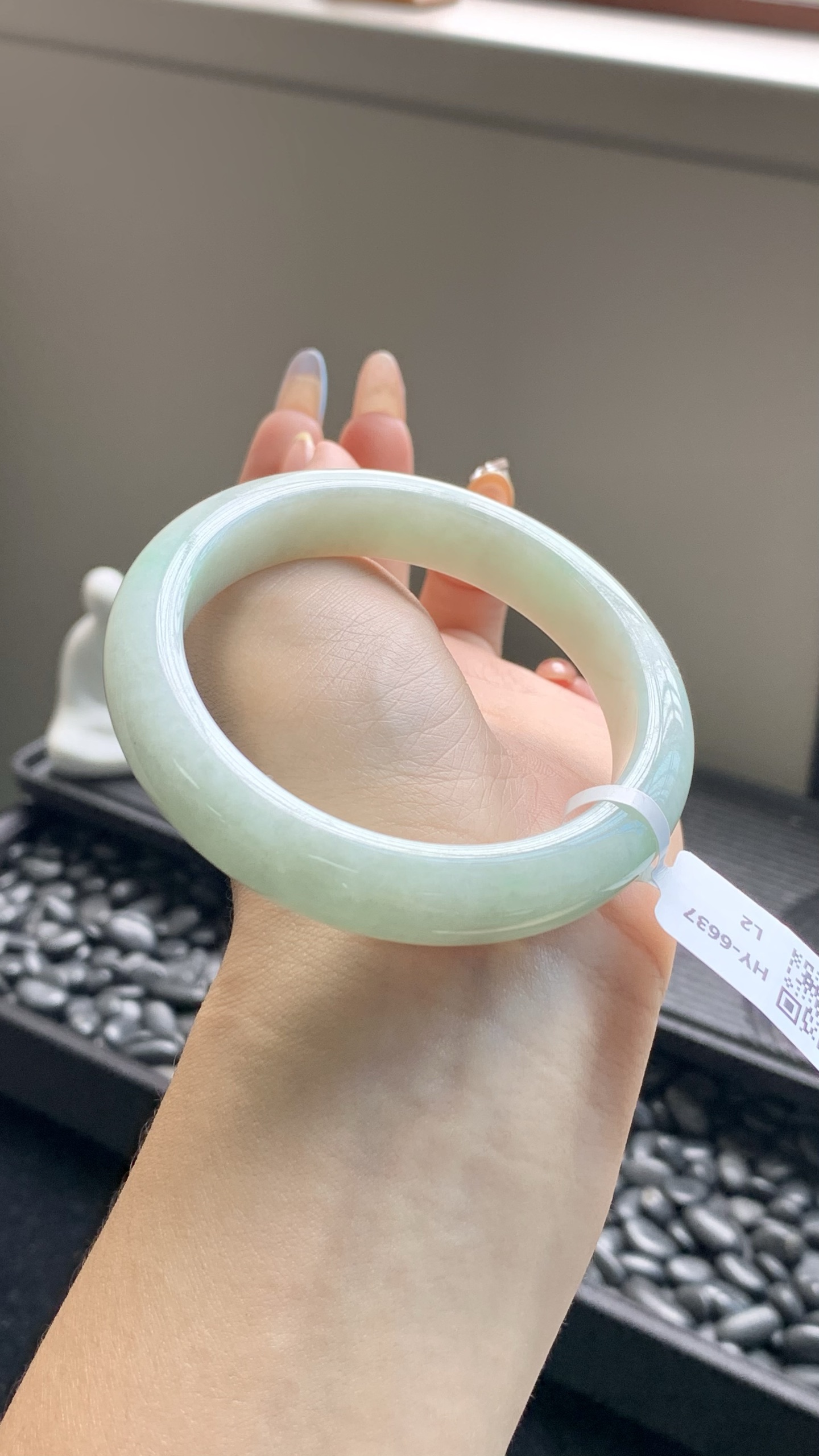 淡果绿正圈成品 HY-6637 尺寸：55-12-8