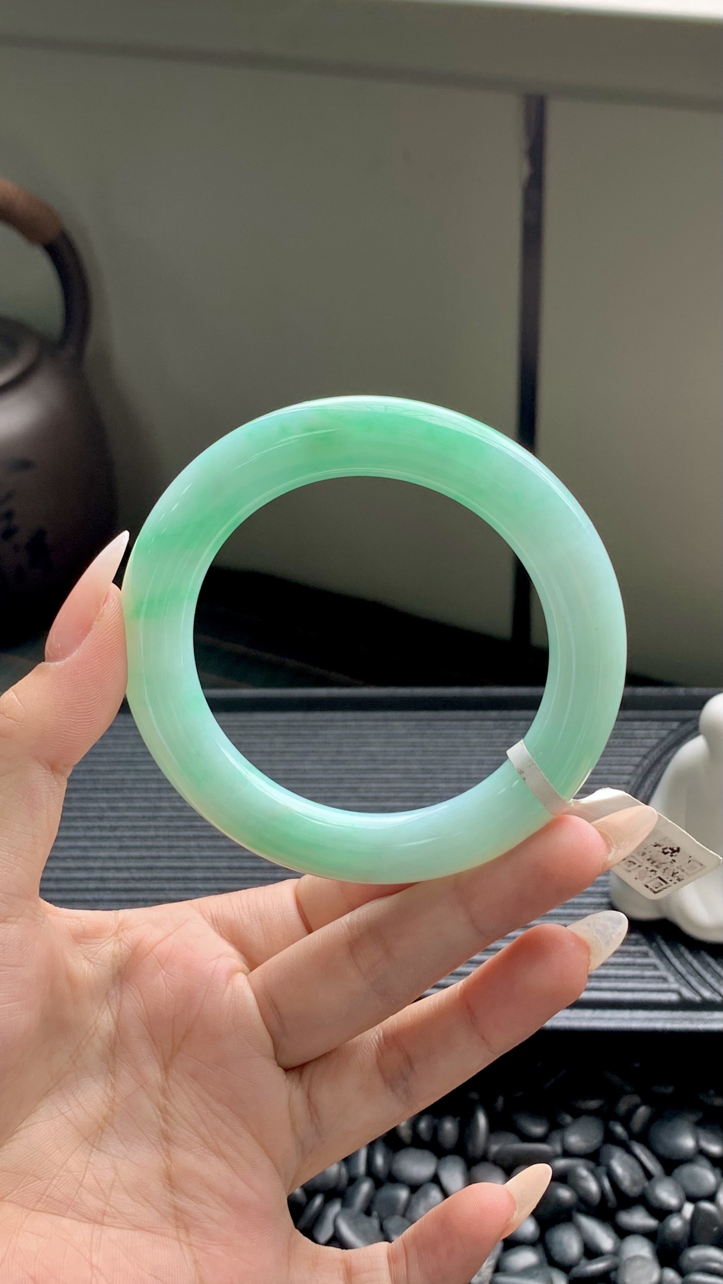 果绿圆条成品 HYY-7124 尺寸：55.5-11-12