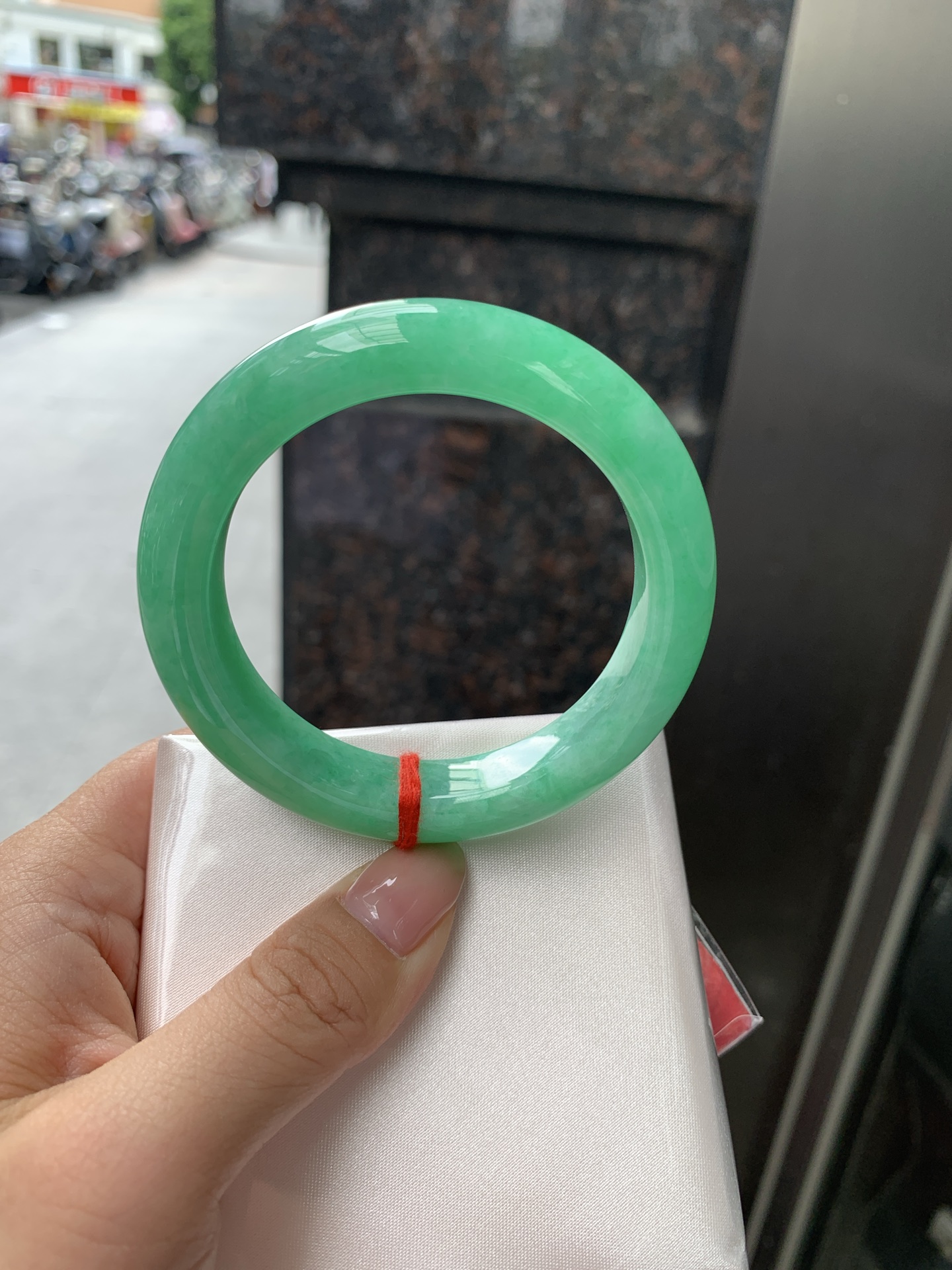满绿正圈,0904-N1462,打灯细纹