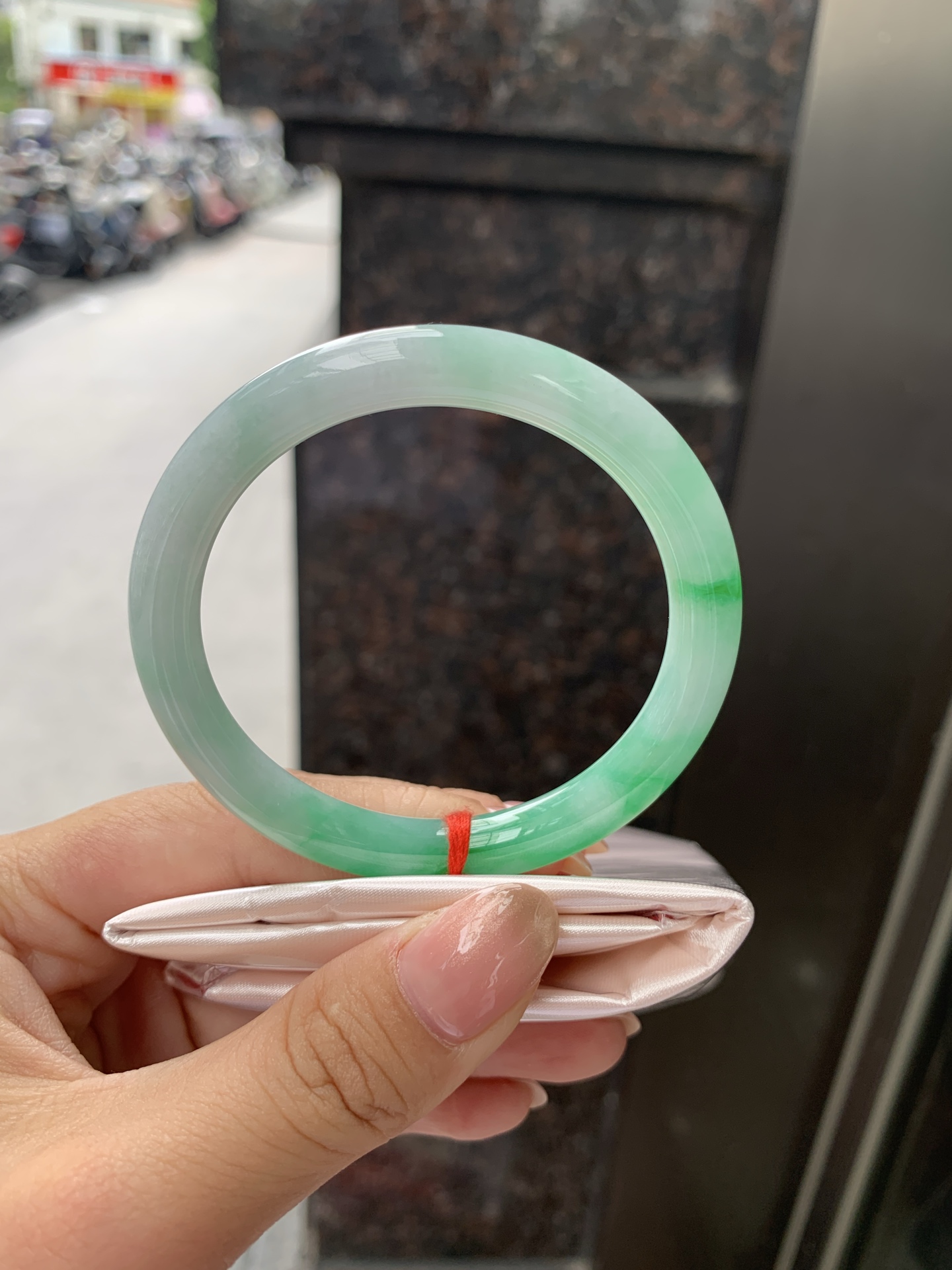 阳绿圆条,0904-N1465,打灯细纹