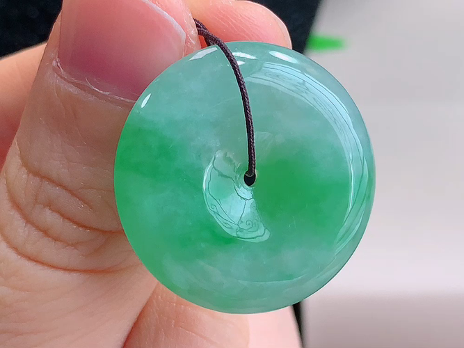 平安扣，无裂，尺寸26.0-6.1mm，包A附证书