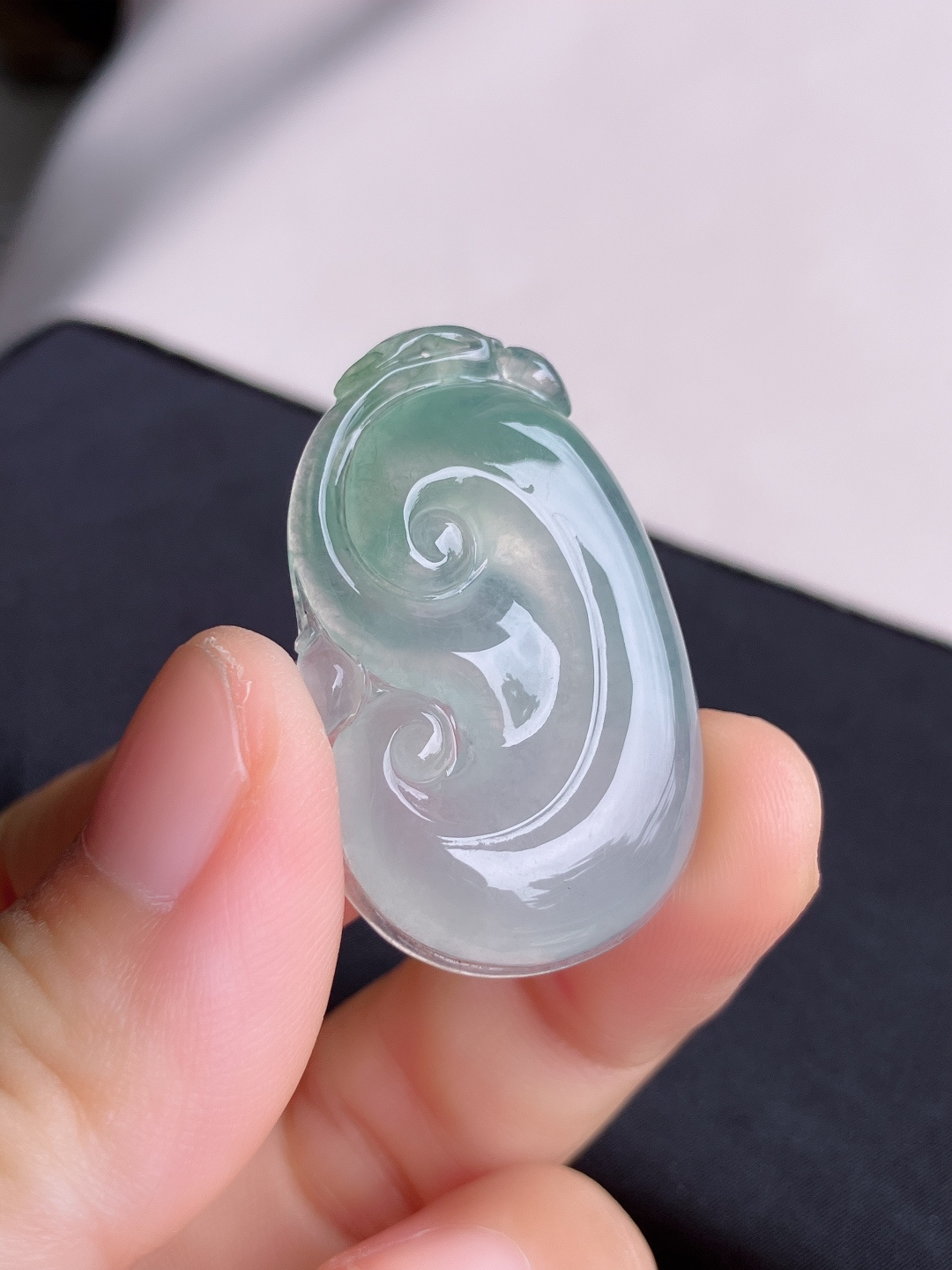 冰飘花如意，晶莹剔透，尺寸37.3/23/5.8/自然光实拍