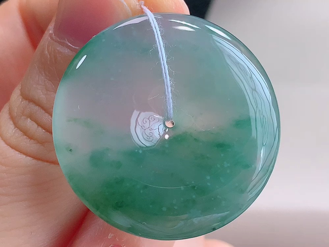 ️ 平安扣，无裂，尺寸31.9-6.5mm，包A附证书
