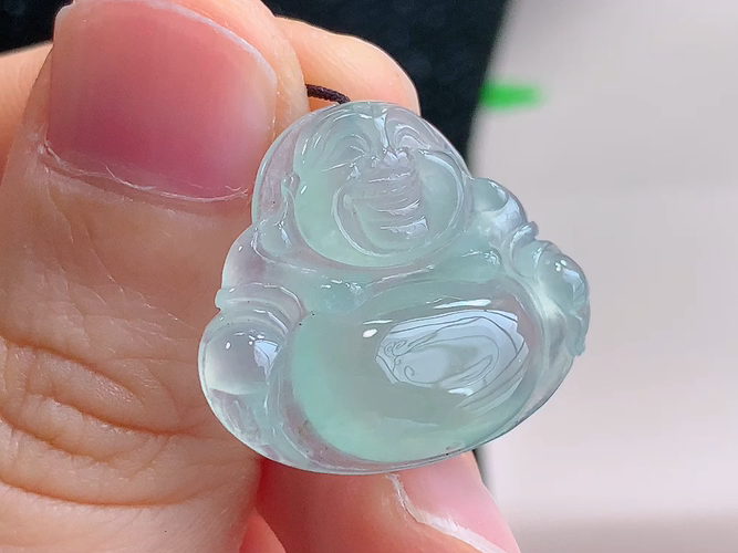 ️ 笑佛，无裂，尺寸24.2-20.5-4.7mm，包A附证书