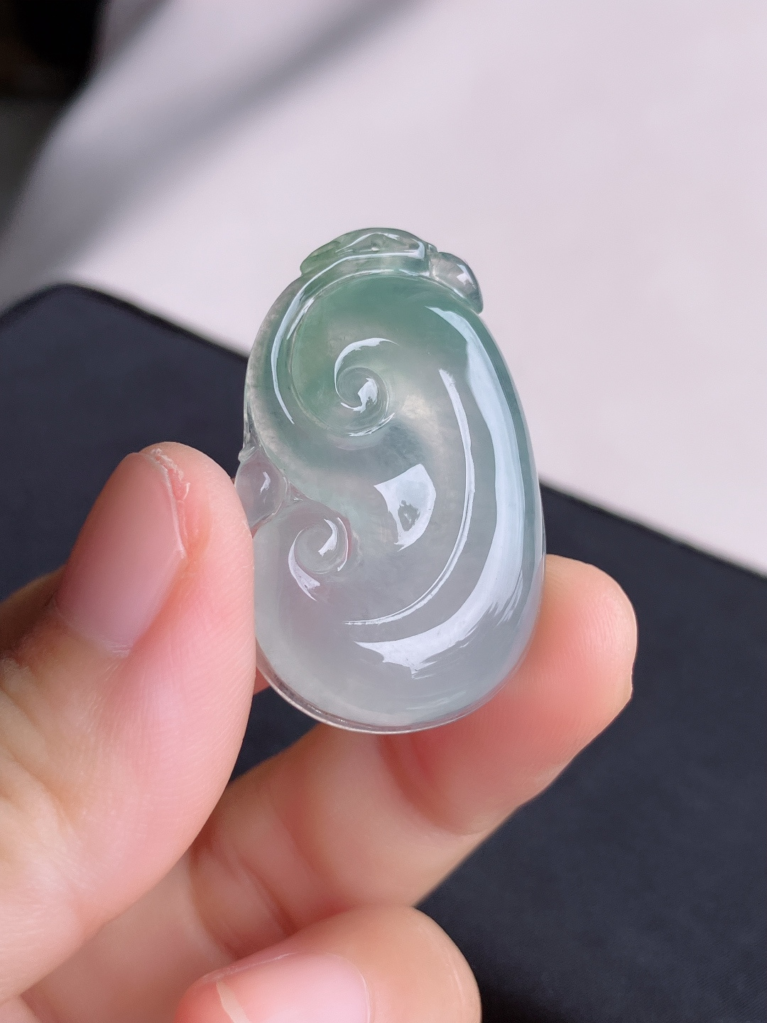 冰飘花如意，晶莹剔透，尺寸37.3/23/5.8/自然光实拍