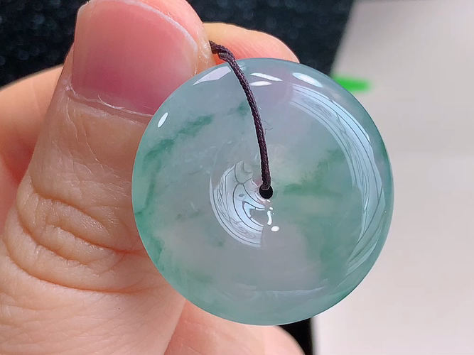 平安扣，无裂，尺寸24.7-6.0mm，包A附证书