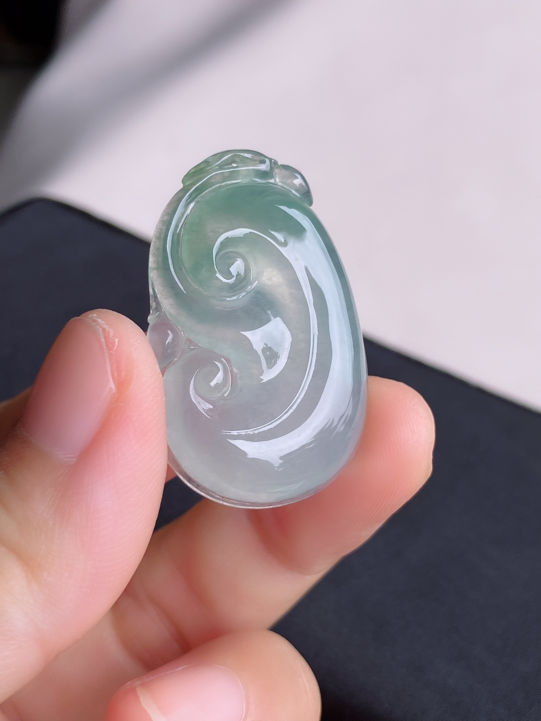 冰飘花如意，晶莹剔透，尺寸37.3/23/5.8/自然光实拍