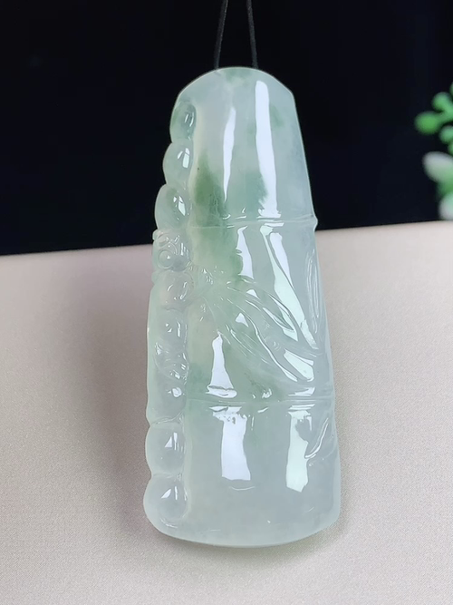 冰飘花富贵竹，无裂，尺寸35.4-20.6-7.9mm，j05hwa