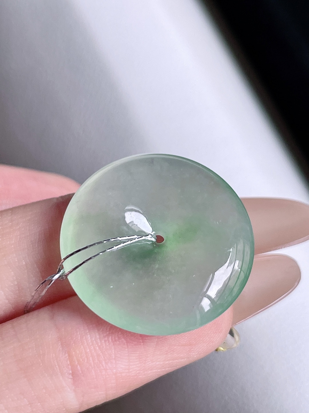 ️ 冰种晴水平安扣 冰润通透，油润冰胶 尺寸：25/5.7