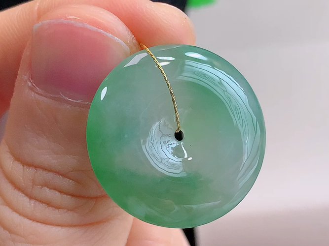 ️ 平安扣，无裂，尺寸23.7-5.5mm，包A附证书1370