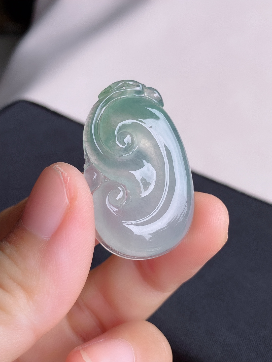 冰飘花如意，晶莹剔透，尺寸37.3/23/5.8/自然光实拍