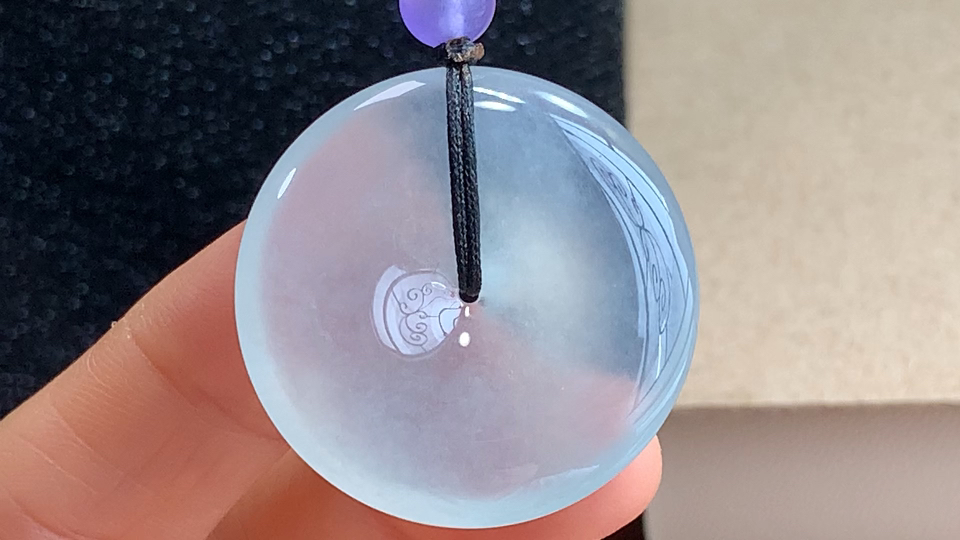 ️ 平安扣，无裂，尺寸31.0-6.0mm，包A附证书