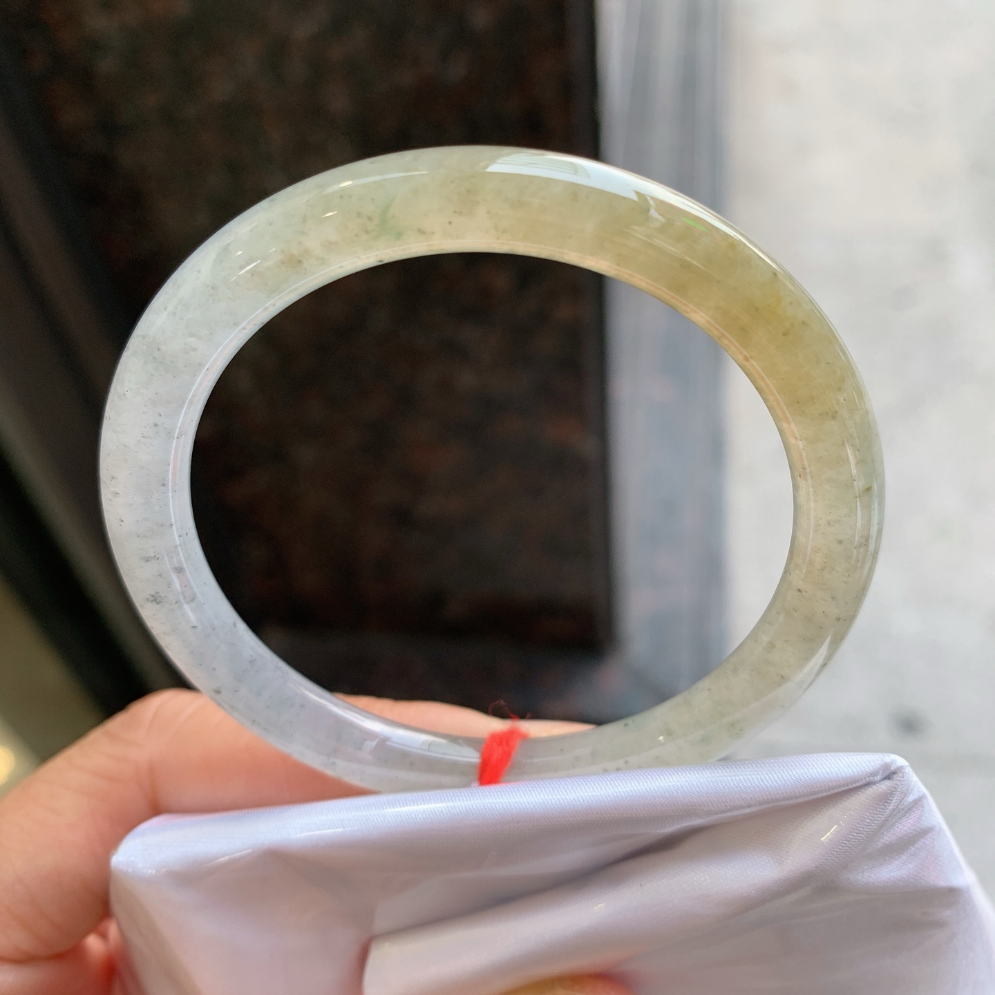 圆条乌鸡种冰黄翡，无裂，冰润